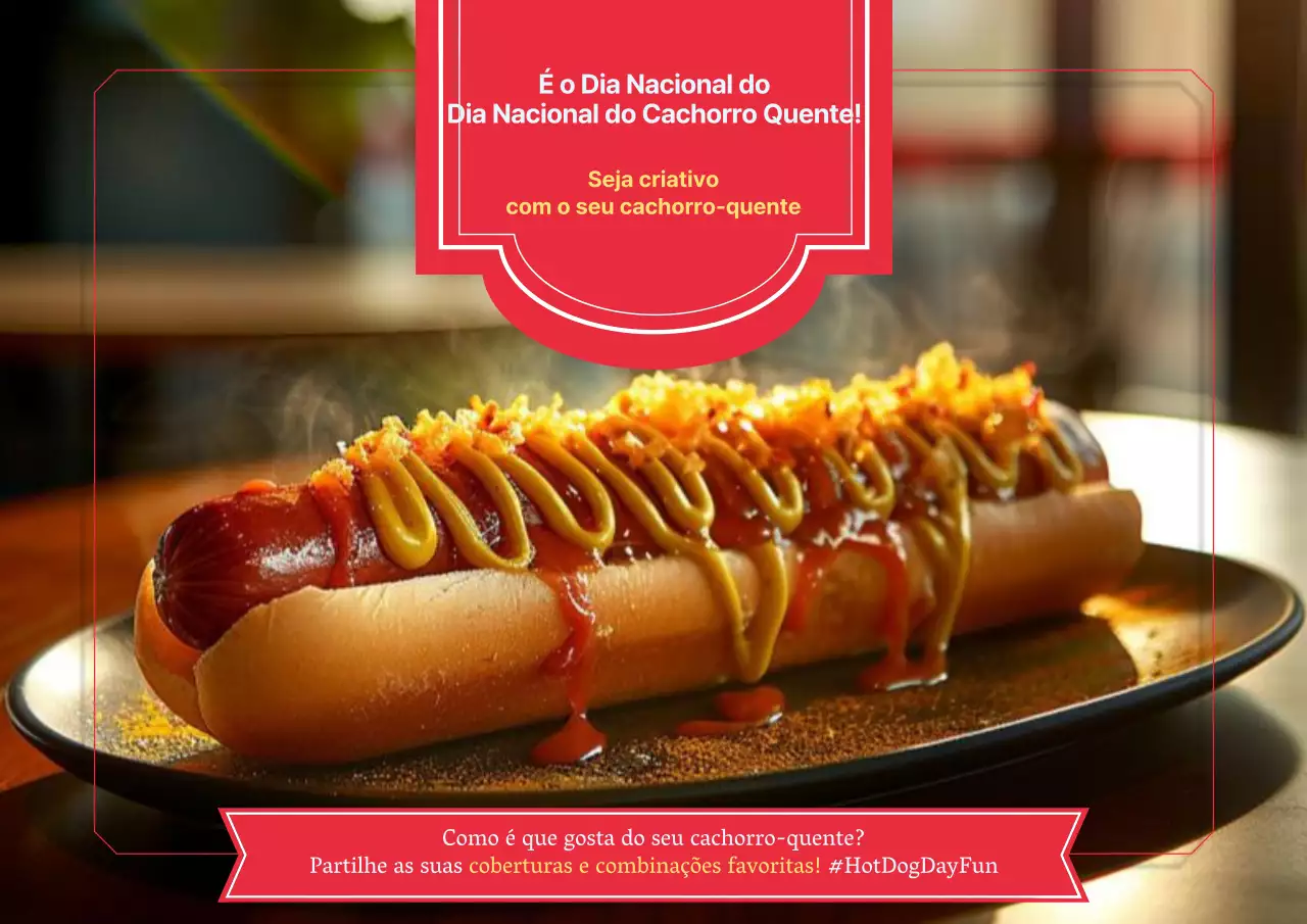 É o Dia Nacional do Cachorro Quente!