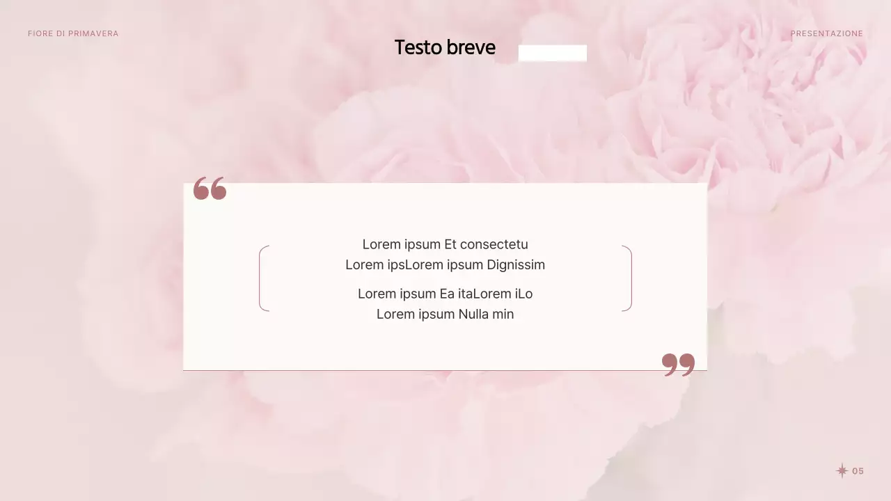 Graziosi fiori primaverili in rosa e bianco