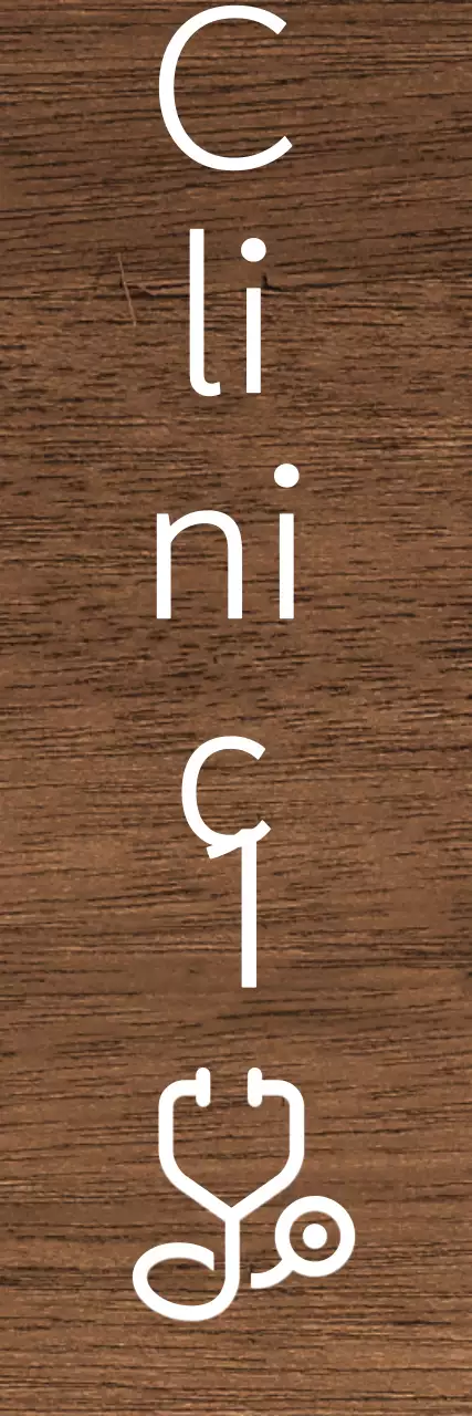 Panduan ikon rumah sakit teks putih latar belakang gelap