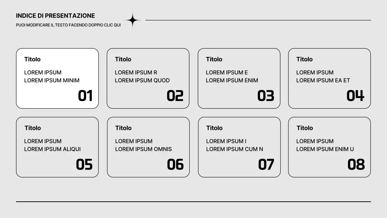 Grigio Moderno modello di prospetto gratuito da utilizzare
