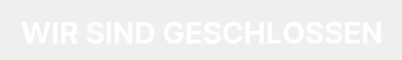 Weißer roter Schriftzug saubere Betriebszeiten