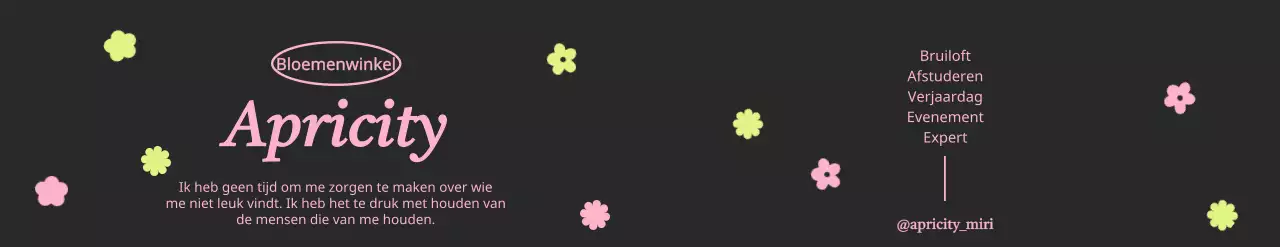 Een schattig bloemenontwerp voor je volgende promotie