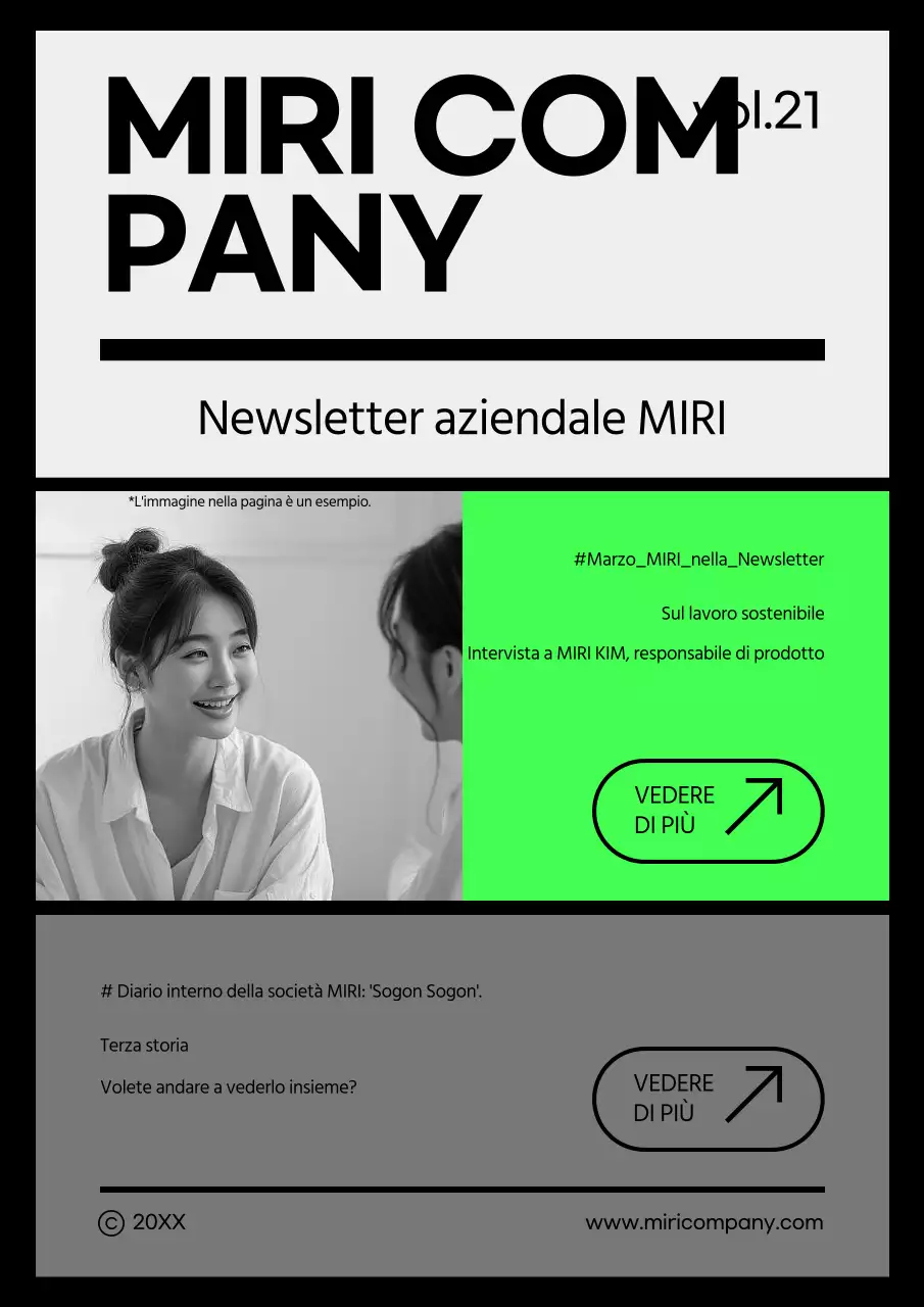 Un moderno annuncio di notizie aziendali in grigio e malva