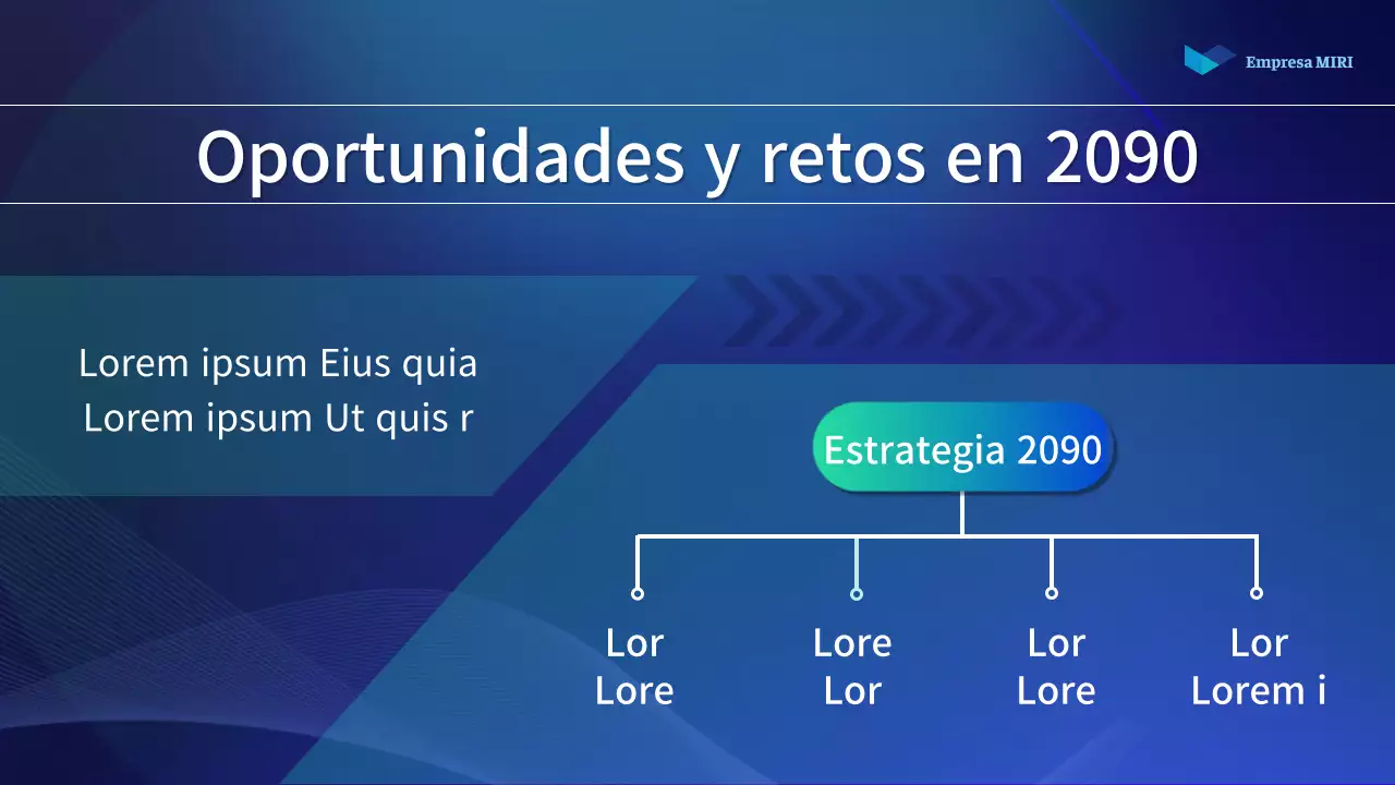 Un sencillo informe de accionistas en azul