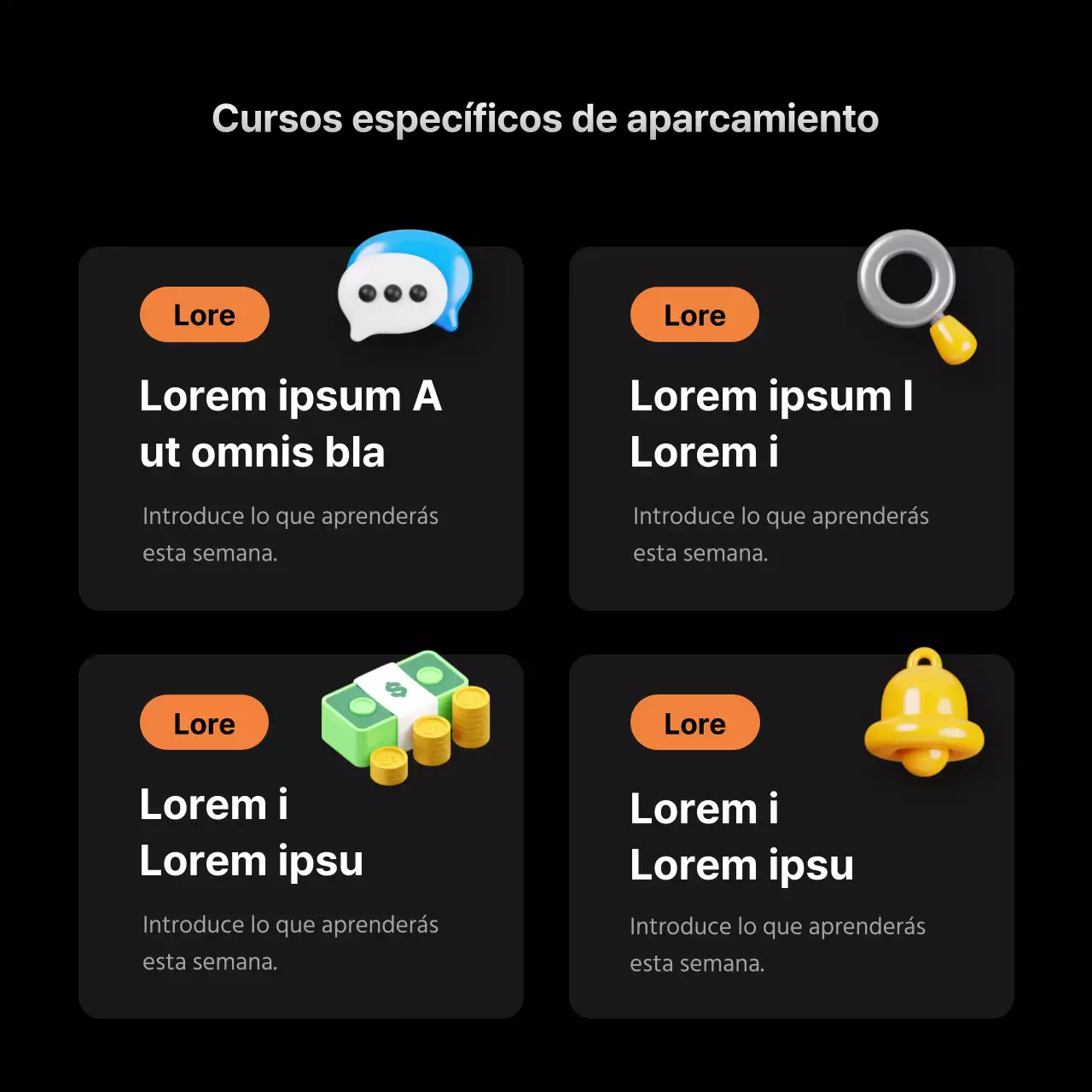 Promover la contratación en negro y naranja