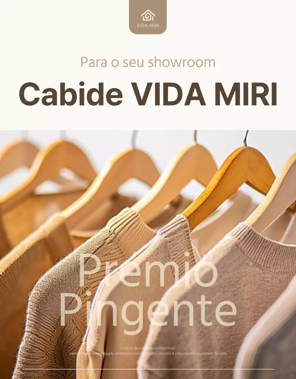 Promover cabides simples em marfim