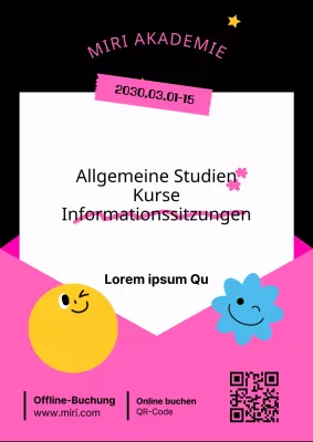 Informationsveranstaltungen zu rosa und schwarzer Geometrie bei der Zulassung fördern