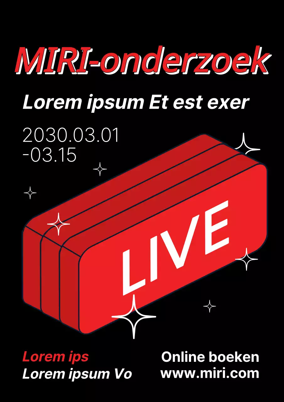 De rood-zwarte pop-art van de studiestrategiebriefings promoten