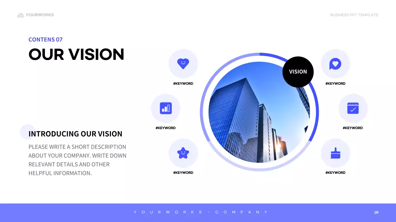 Blue Minimal Company Manual Presentation