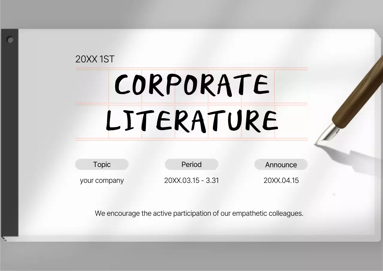 Grey Minimal Corporate Announcement Poster