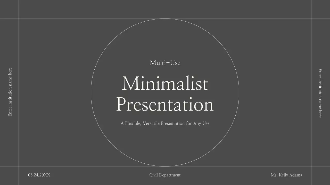 Grey Minimal Guide Presentation