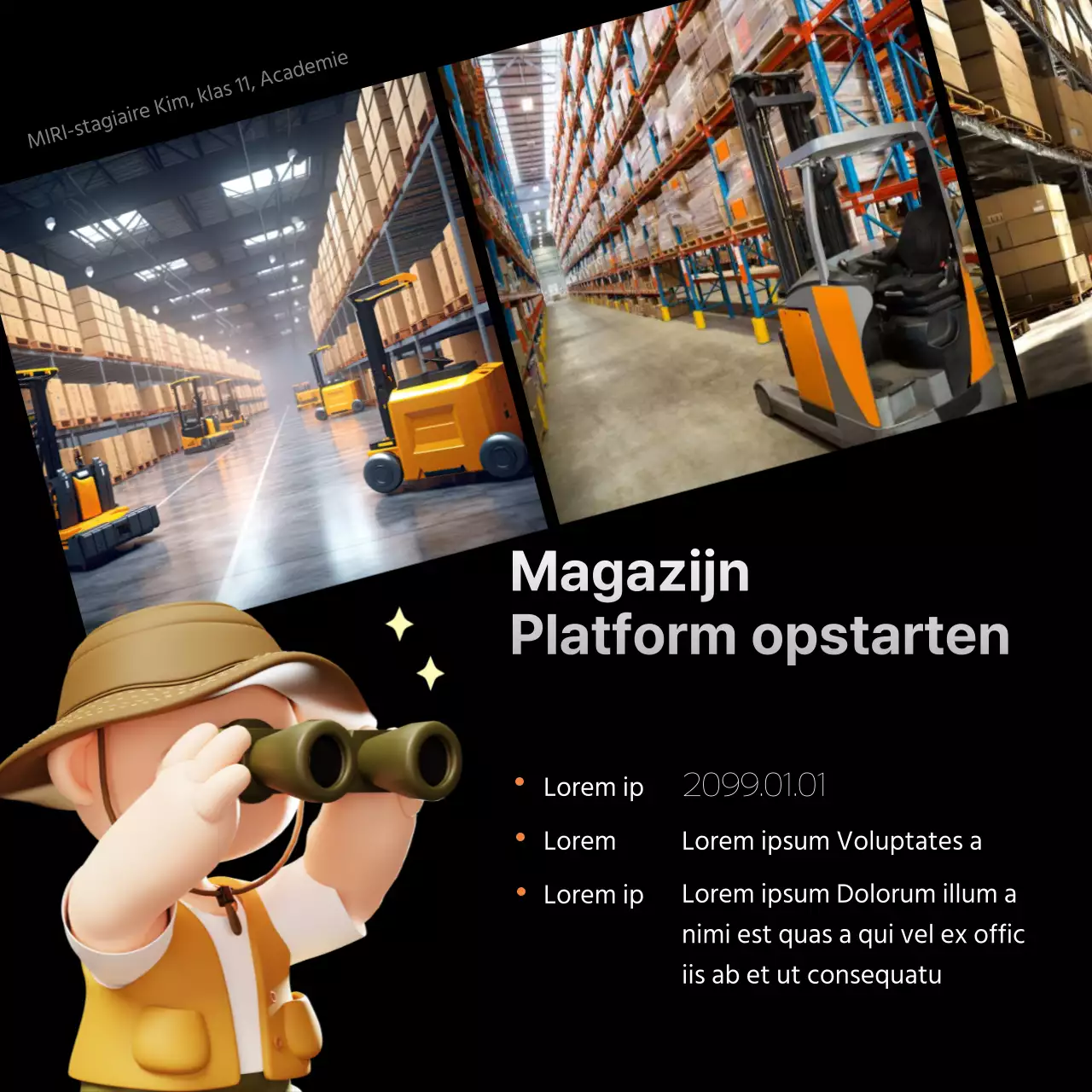 Rekrutering in zwart en oranje promoten