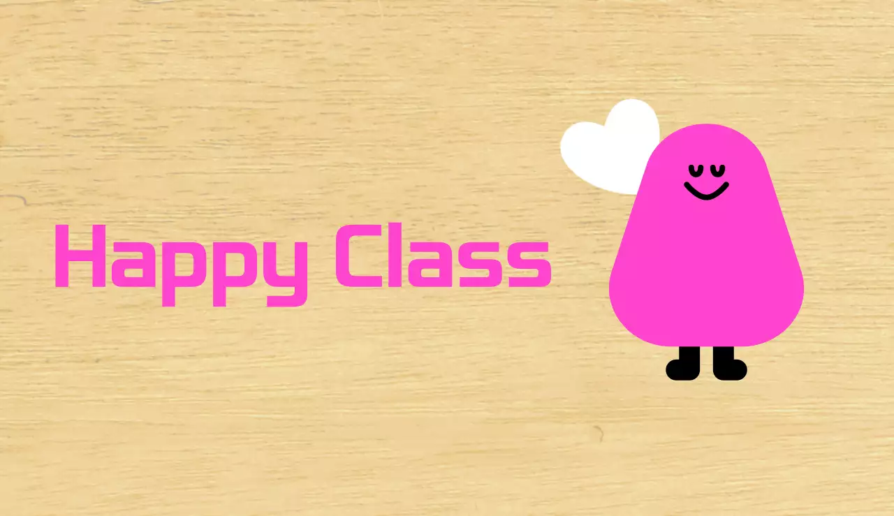 Pink Character Illustrated Kindergarten Class Guide