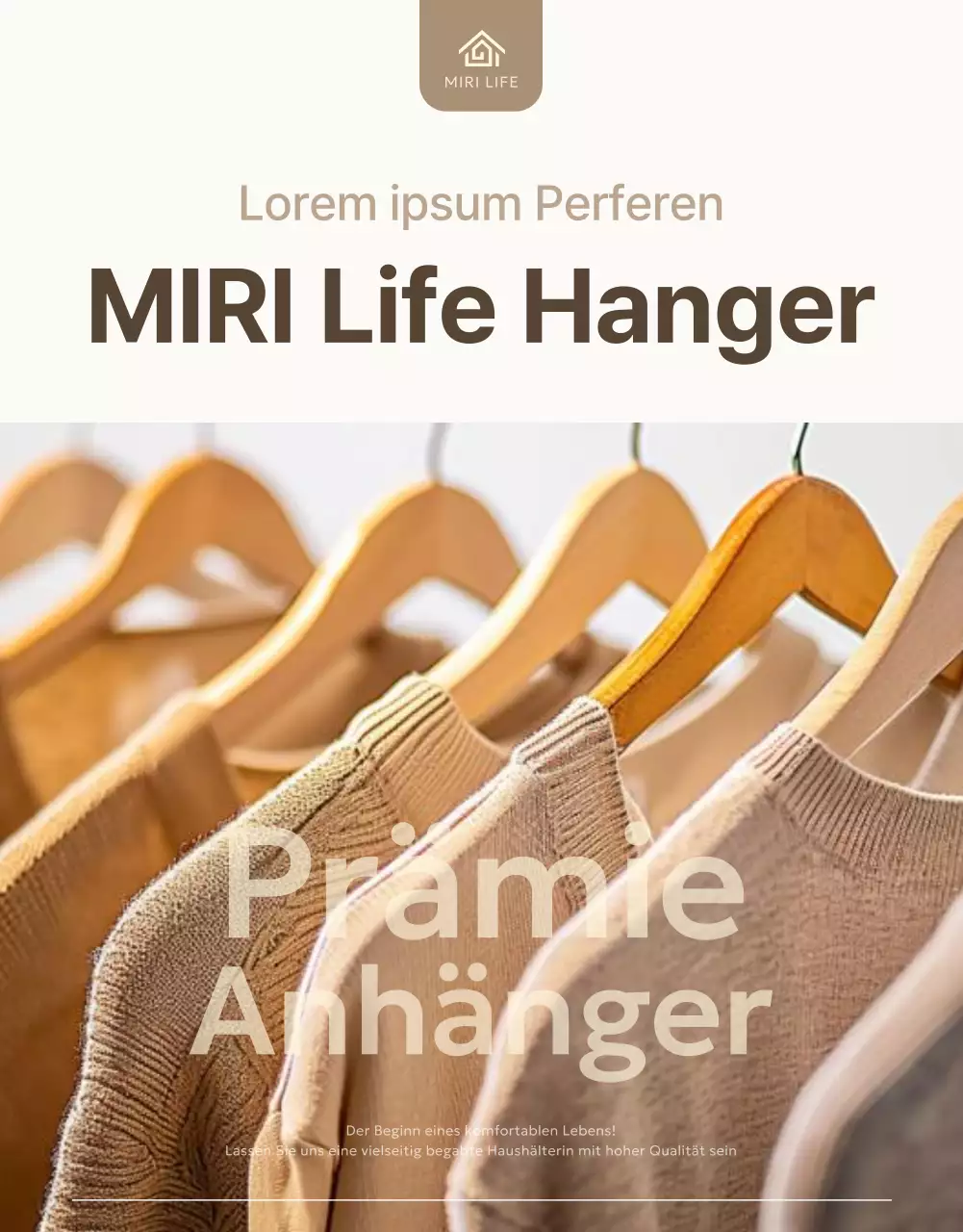 Einfache Kleiderbügel in Elfenbein fördern