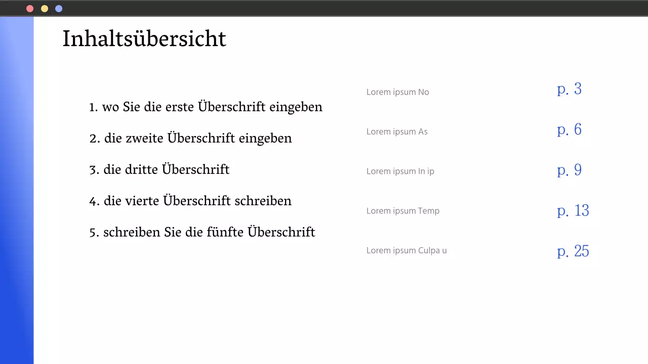 Einfache blaue und weiße Berichte für den öffentlichen Sektor