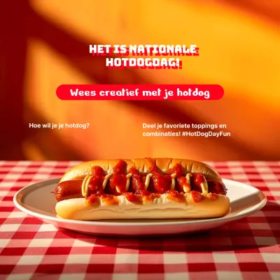 Word creatief met je hotdog