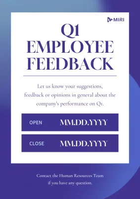 Purple Professional Employee Announcement