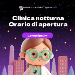 Nero e viola, semplici cliniche notturnePubblicità