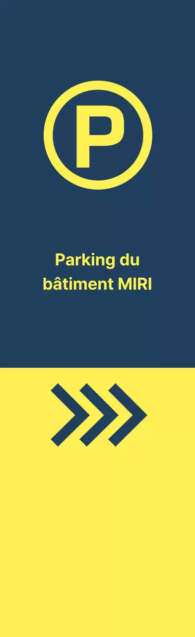 Emplacements de stationnement jaune indigo