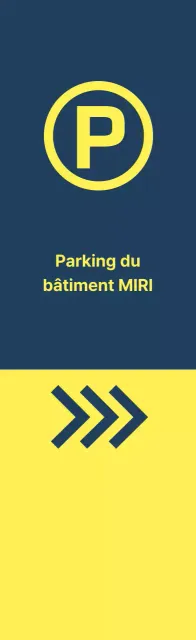 Emplacements de stationnement jaune indigo