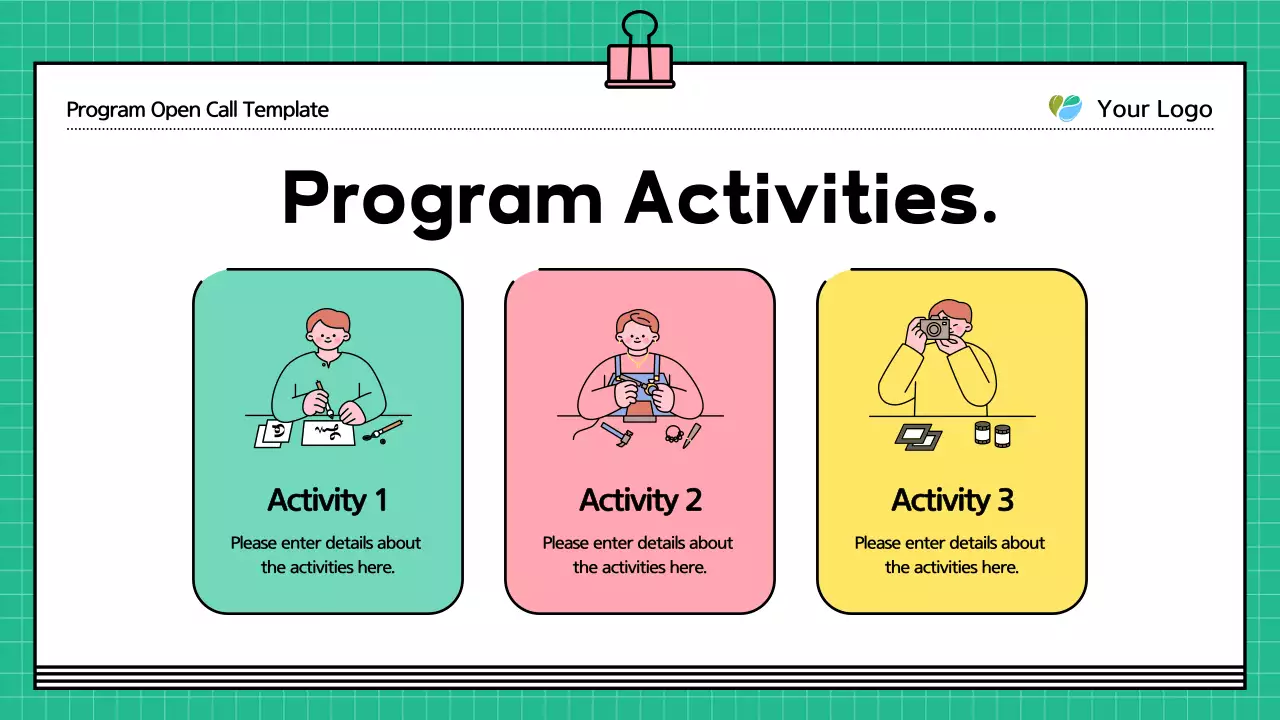 Green Modern Program Announcement Presentation