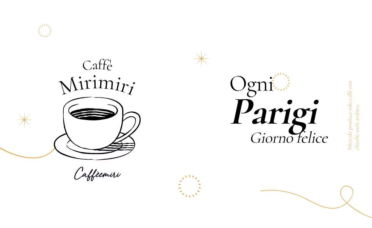 Promuovere un caffè di classe con illustrazioni di linea