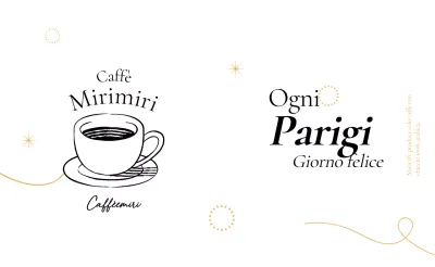 Promuovere un caffè di classe con illustrazioni di linea