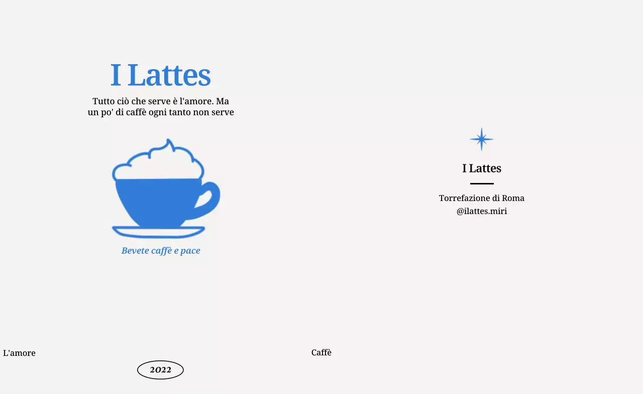 Design rilassante di un caffè con simpatiche illustrazioni di latte macchiato