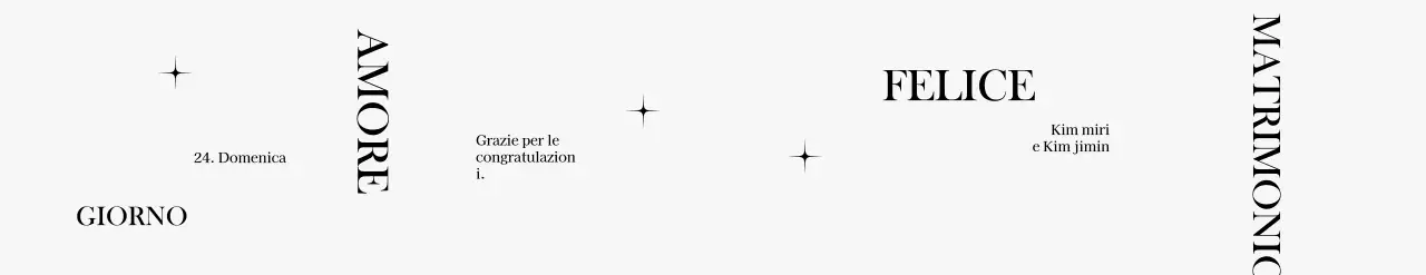 Una celebrazione di matrimonio di classe con illustrazioni a linee cerchiate e brillantini