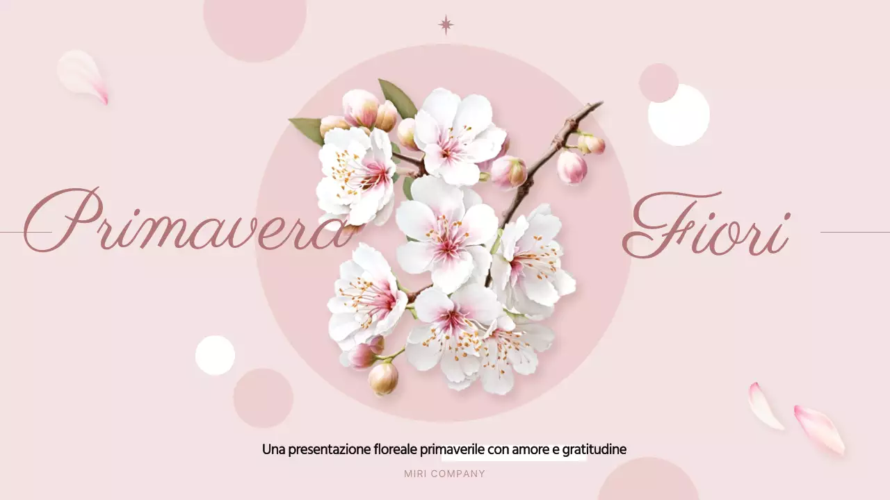 Graziosi fiori primaverili in rosa e bianco