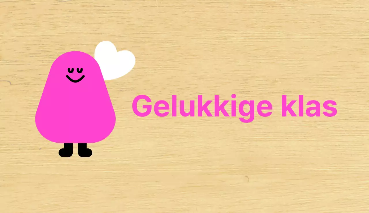 Roze Karakter Geïllustreerde Kleuterklasgids