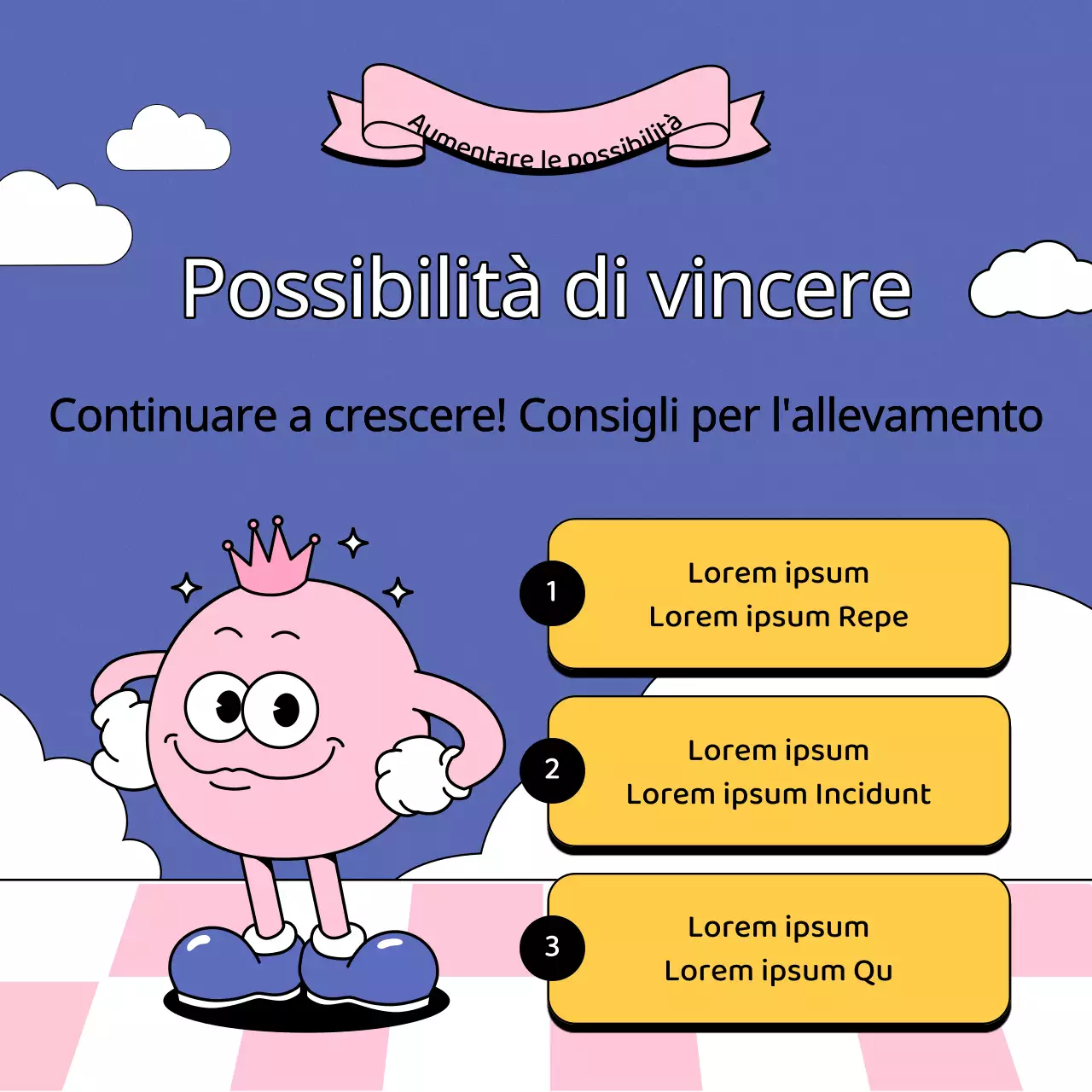 Promuovere un evento di tifo kitsch viola e rosa