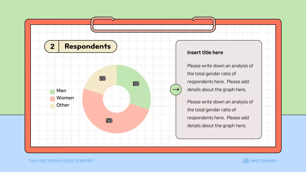 베이지색 간단한 조사 보고서 문서 프레젠테이션