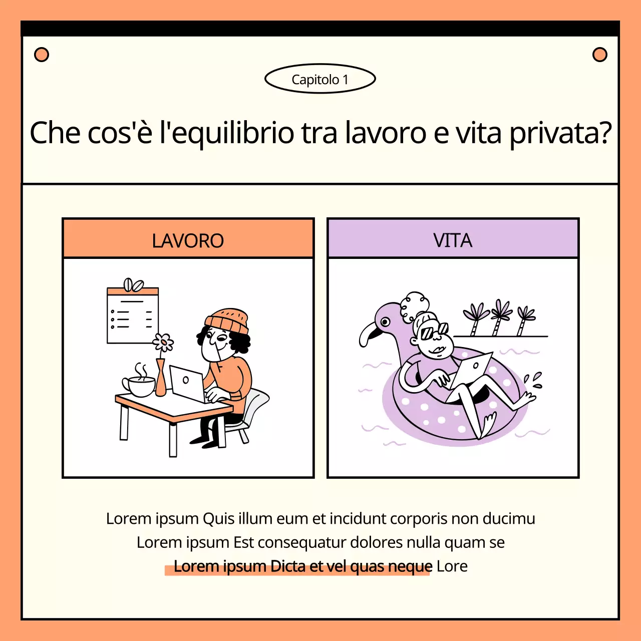 I semplici consigli di Orange e Bora per l'equilibrio tra lavoro e vita privata