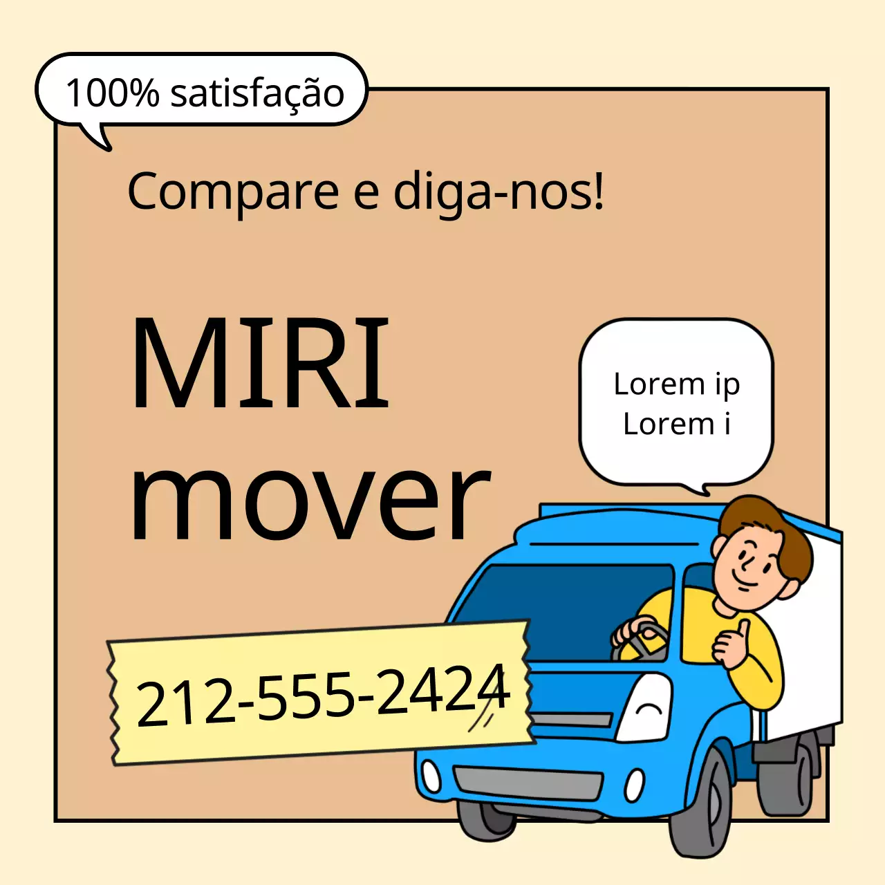 Promova um movimento moderno em bege e azul claro