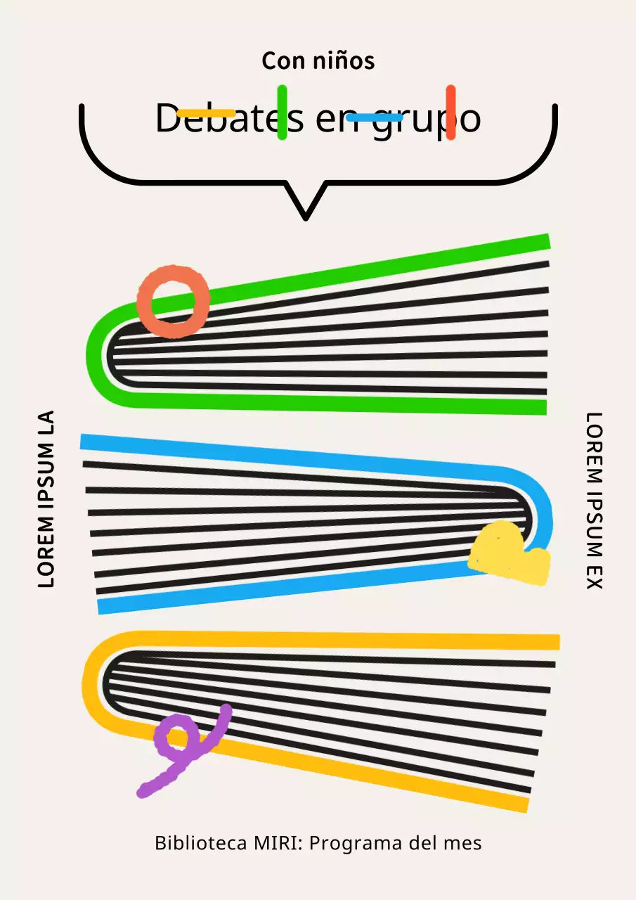 Convocatoria de debates sobre lecturas geométricas en chartreuse y azul claro