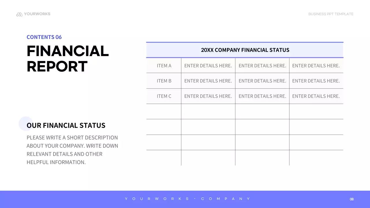 Blue Minimal Company Manual Presentation
