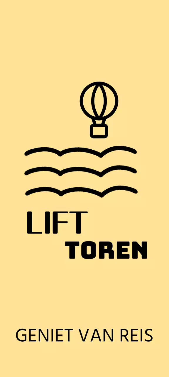 Schattig concept reisbureau met heteluchtballon en wolkenillustraties