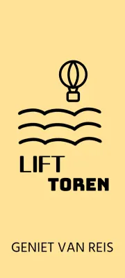 Schattig concept reisbureau met heteluchtballon en wolkenillustraties