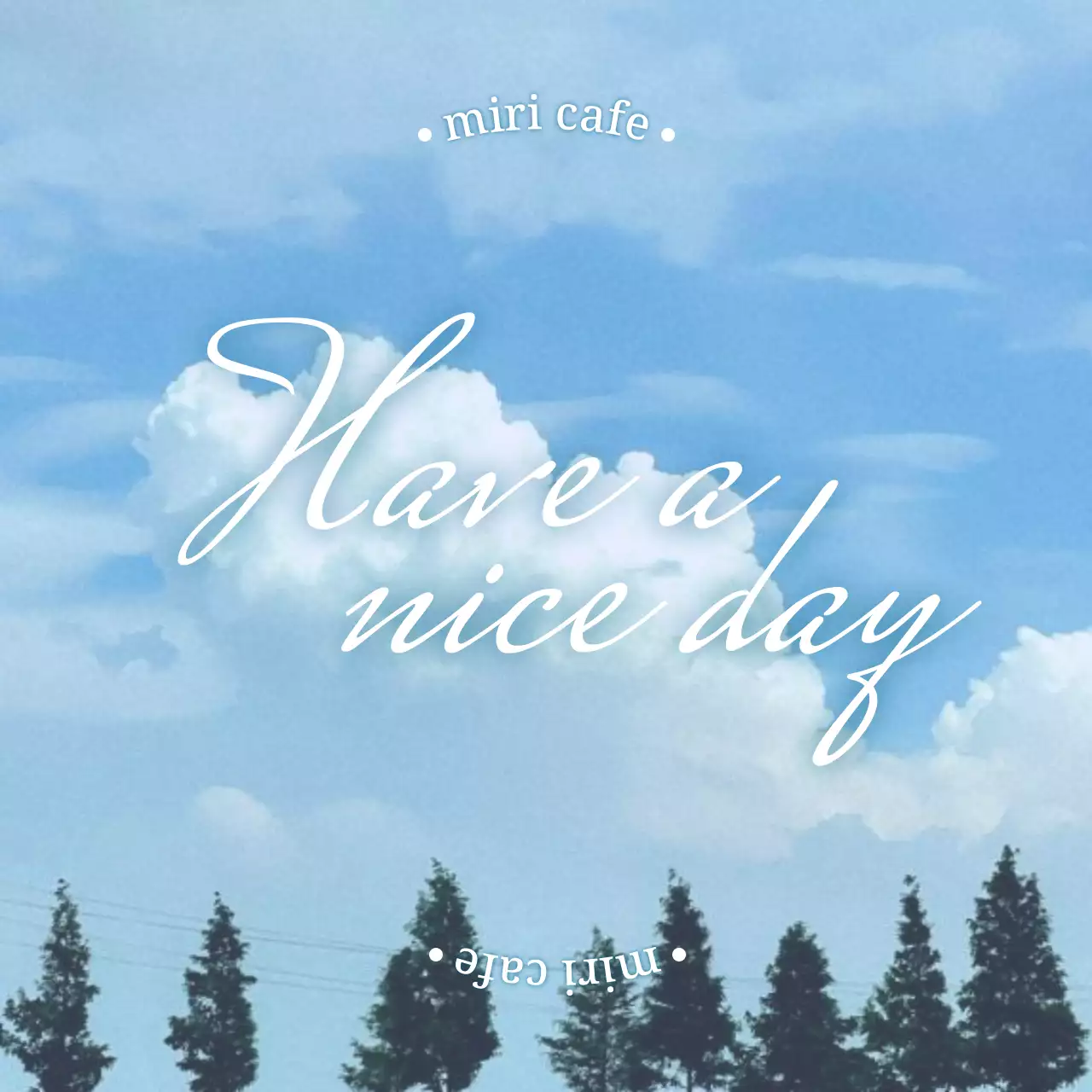 Light blue sky background photo emotional ad