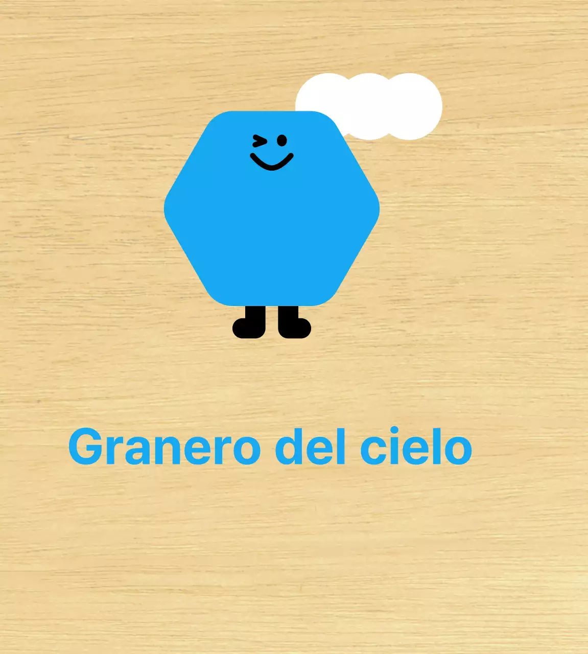 Guía preescolar ilustrada de personajes azules