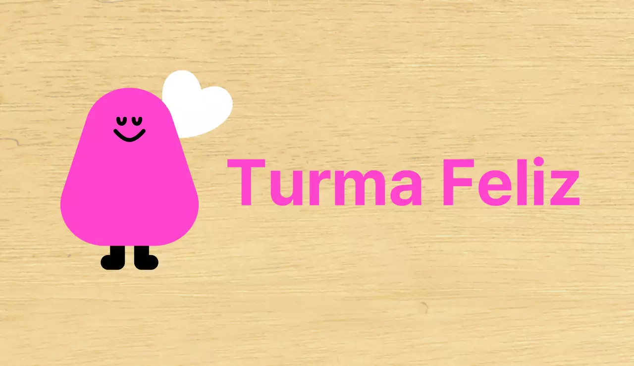 Guia ilustrado de personagens cor-de-rosa para o jardim de infância