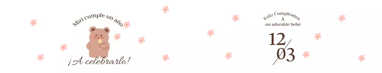 Dibujo de un oso con flores y un banquete de piedra con motivos florales