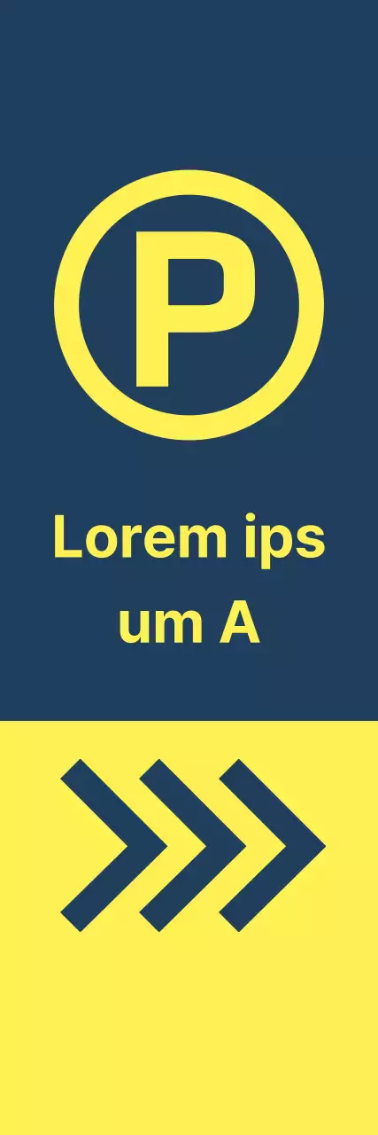 Locais de estacionamento amarelo índigo
