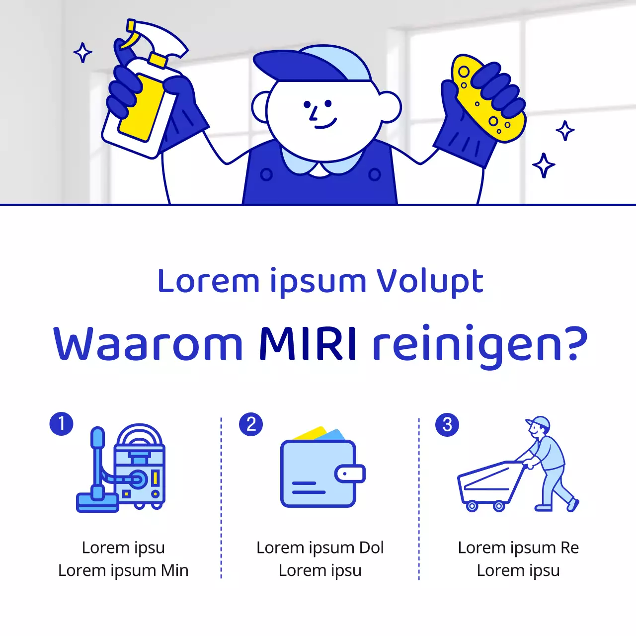 Blue's Eenvoudige Move-In Move-Out Schoonmaak Promoot je schoonmaakbedrijf