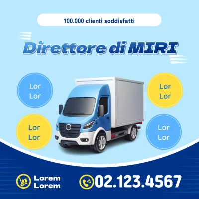 Promuovere una semplice mossa in giallo e blu