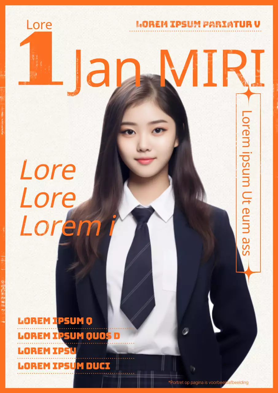 Promoot verkiezingen voor de studentenraad met oranje accenten