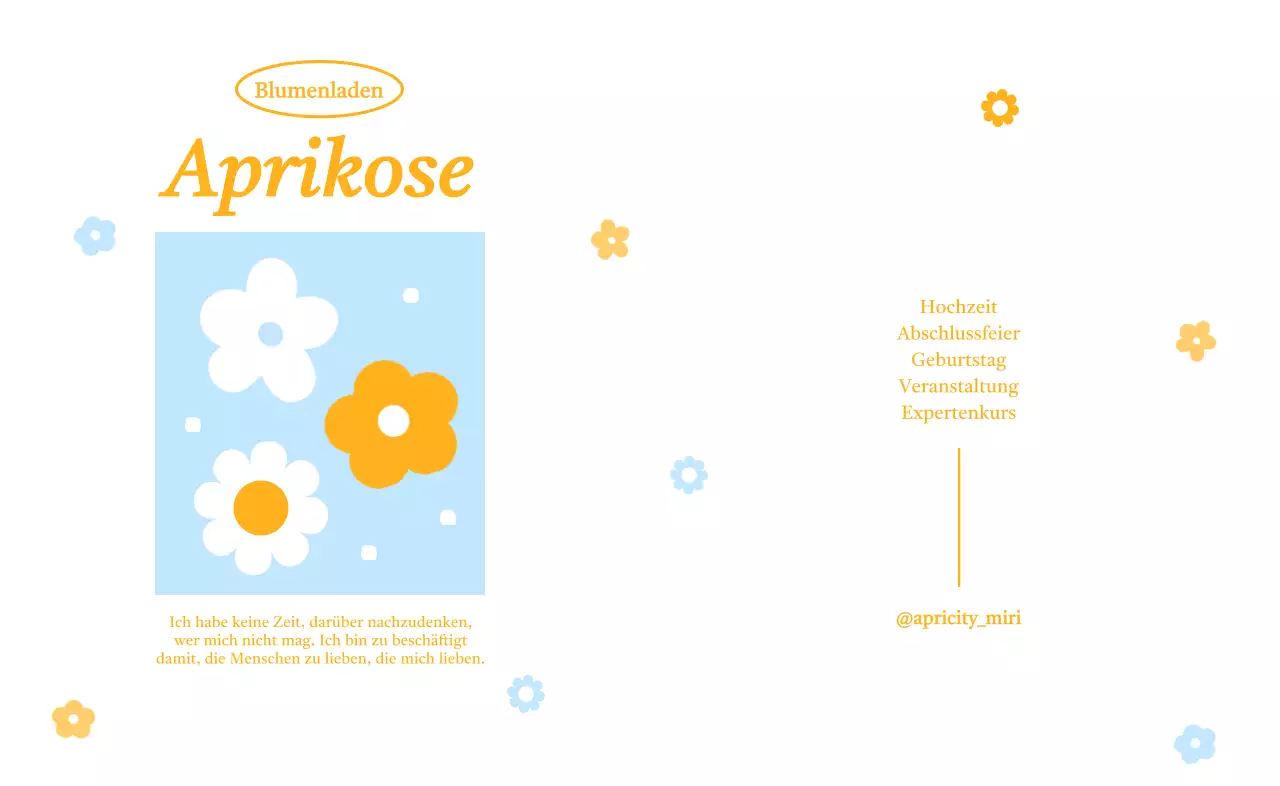 Ein hübsches Blumendesign für Ihre nächste Werbeaktion