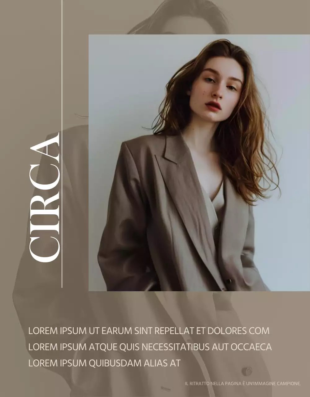 Promuovere la moda moderna in beige e marrone