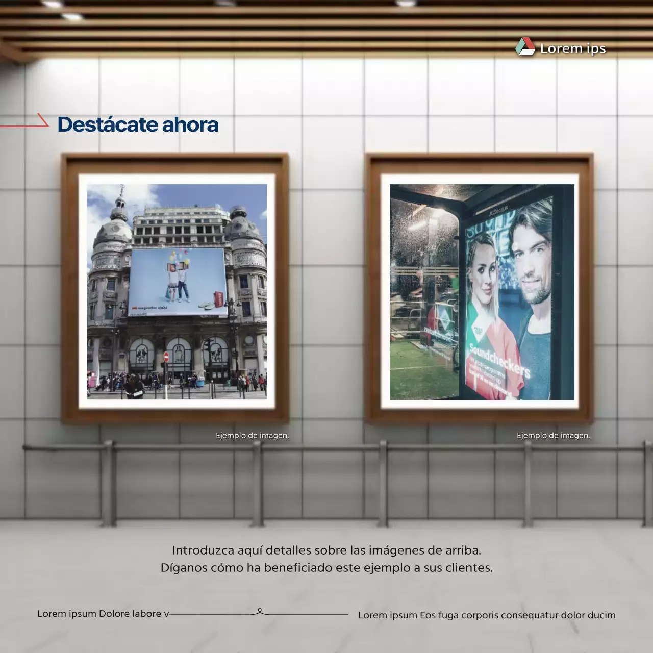 Promover la publicidad exterior sencilla en naranja